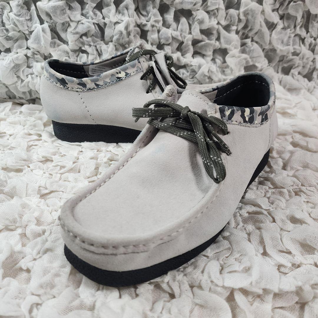 クラークス ワラビー エボ レザー スエード 迷彩コンビ シューズ