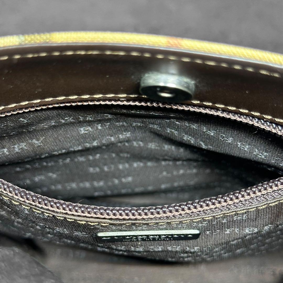 BURBERRY LONDON ノバチェック　ハンドバッグ ロゴプレート