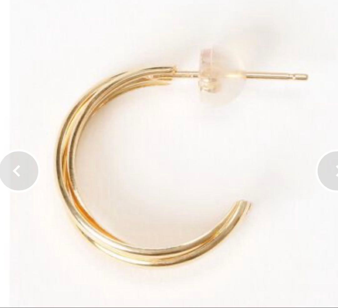 Lilas リラ⭐️スクリューフープピアス K10