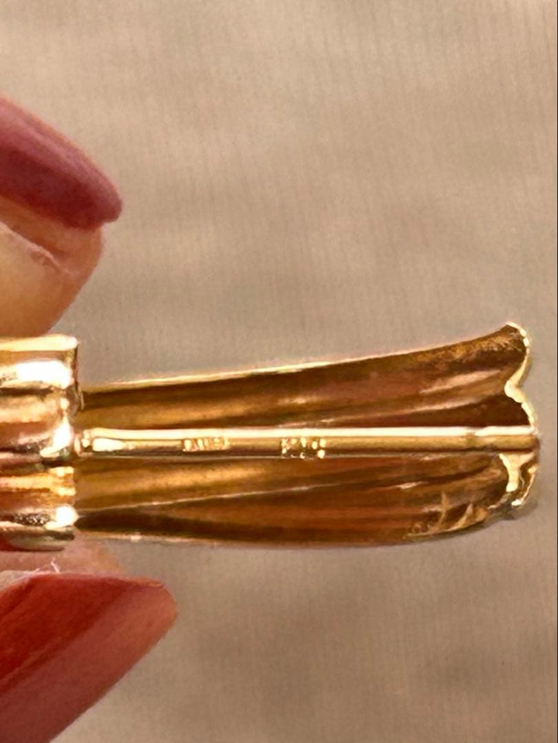 Lilas リラ⭐️スクリューフープピアス K10