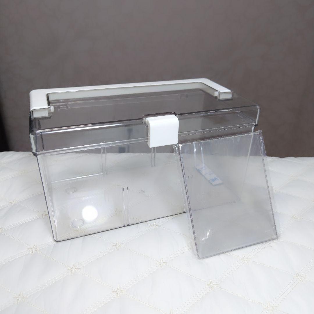 02* カードケース ハンドル付き 透明 トレカ ストレージボックス