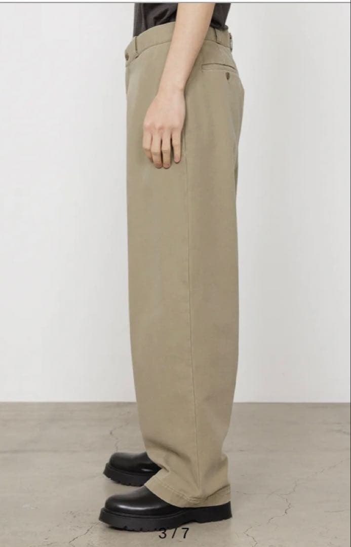 MARKAオーガニックコットン強撚ギャバ / U.S.アーミーチノ2マーカパンツ