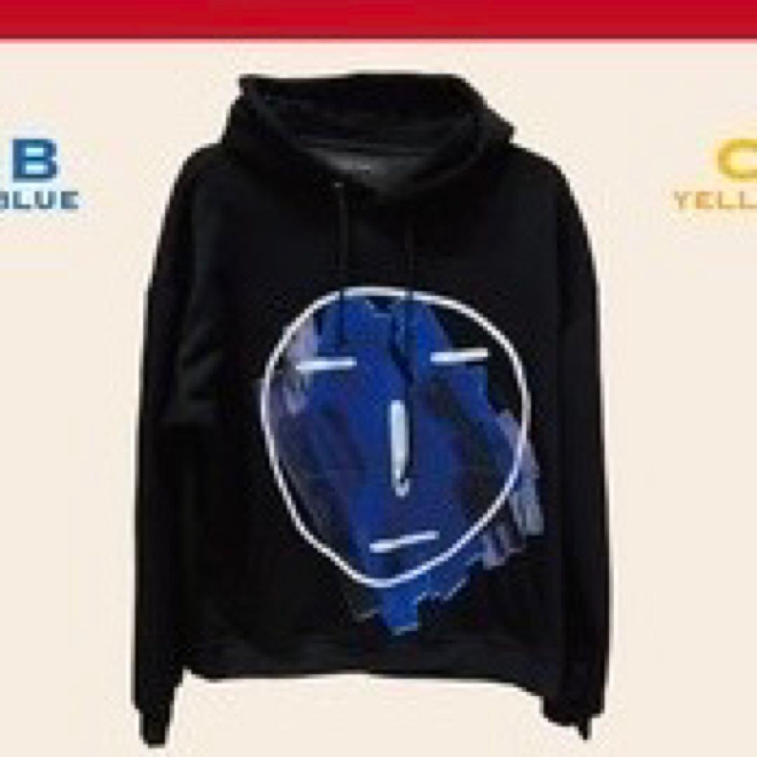 skullhong スカルホン　パーカー　青　ブルー　ホンギ