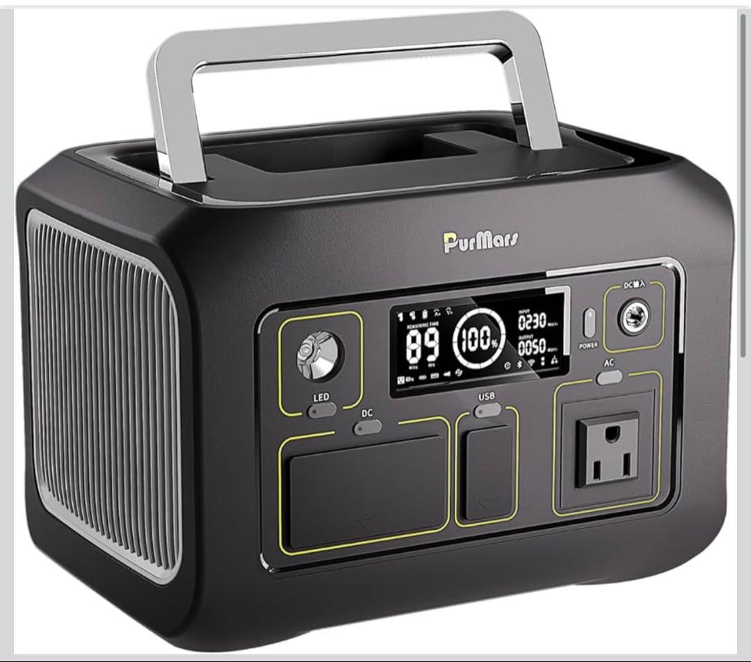 PurMars ポータブル電源 300W／288Wh