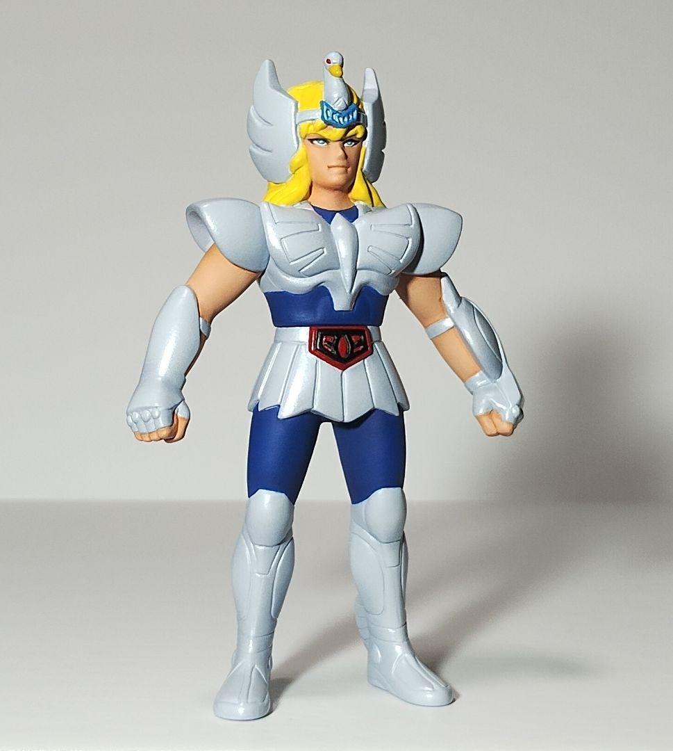 聖闘士星矢　キグナス氷河　初期青銅聖衣　ソフビ　フィギュア　塗装作品　昭和レトロ