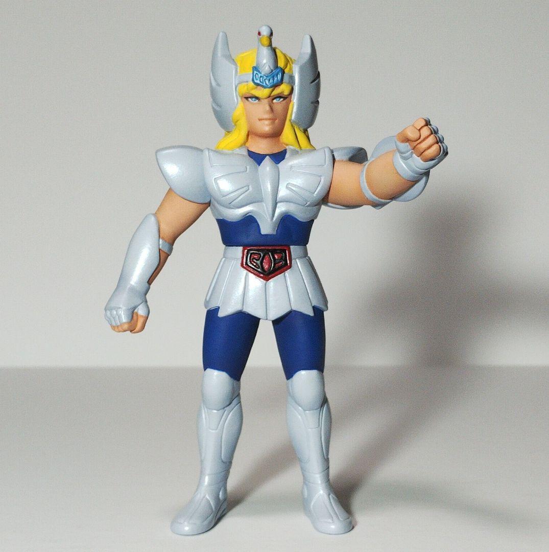 聖闘士星矢　キグナス氷河　初期青銅聖衣　ソフビ　フィギュア　塗装作品　昭和レトロ