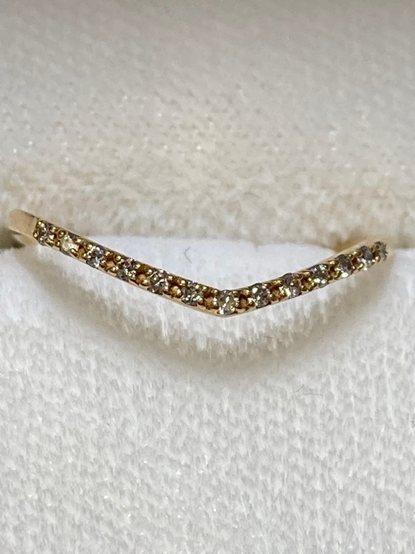 ネ*】様 agete アガット K18 ダイヤモンド 0.06ct リング　v