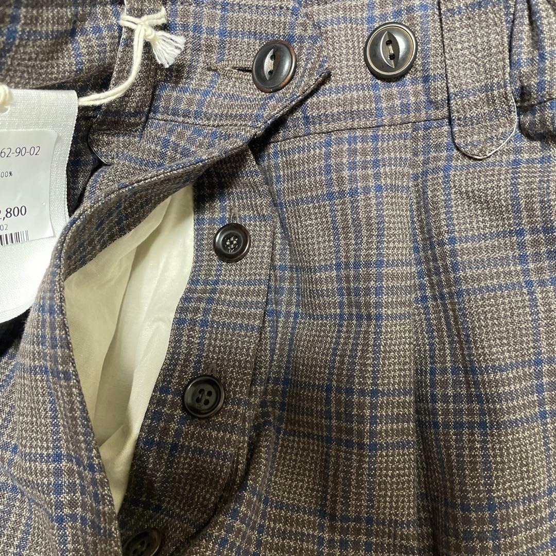 【新品】撚杢コットンツイードのブルマパンツ