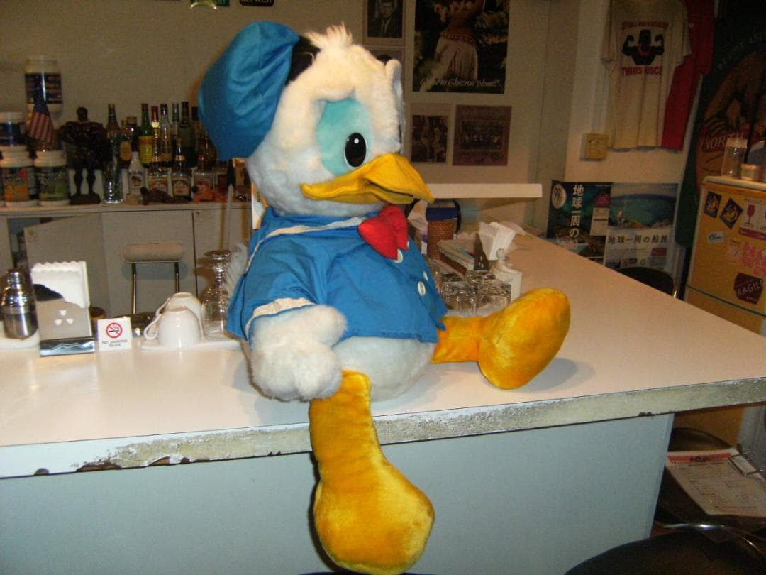 昭和レトロ★日本製★東京ディズニーランド 80センチ ドナルドダック ぬいぐるみ