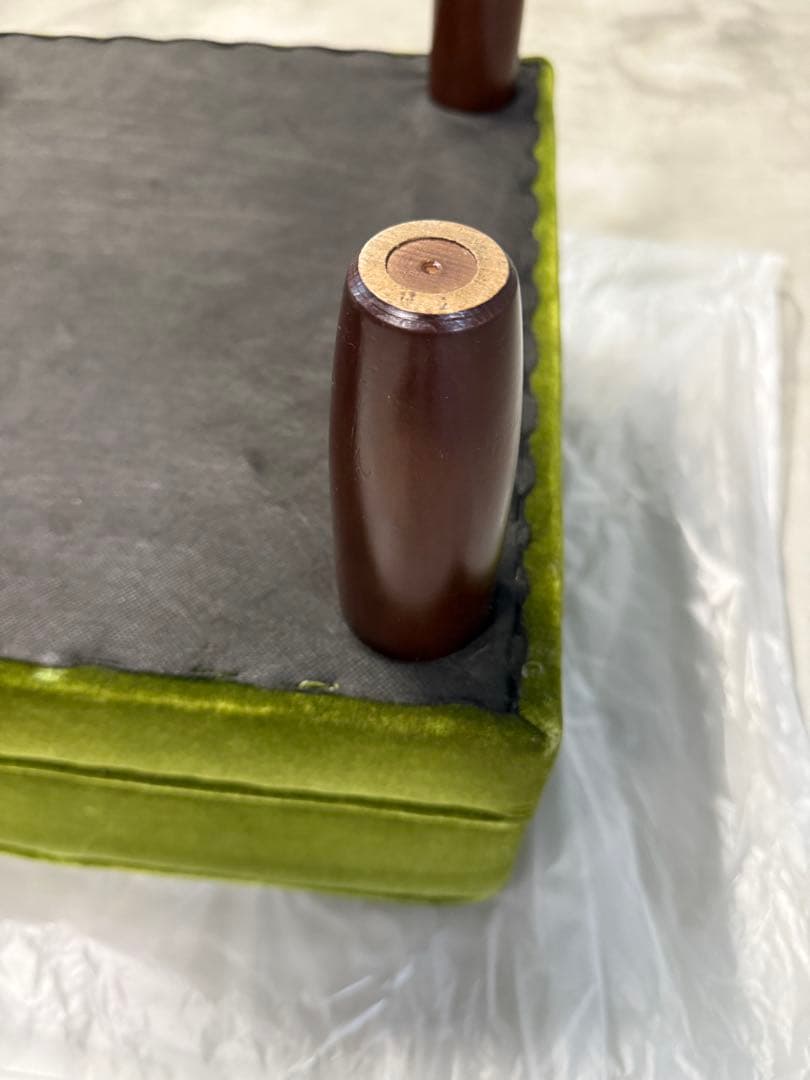 カリモク 60 オットマン karimoku モケットグリーン X36206