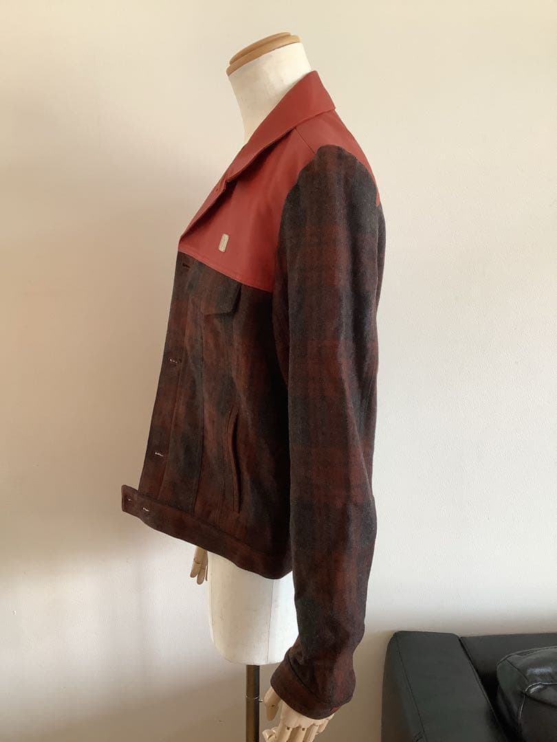 【RICHARD NICOLL】シープスキン×ウール　ジャケット　UK36/M