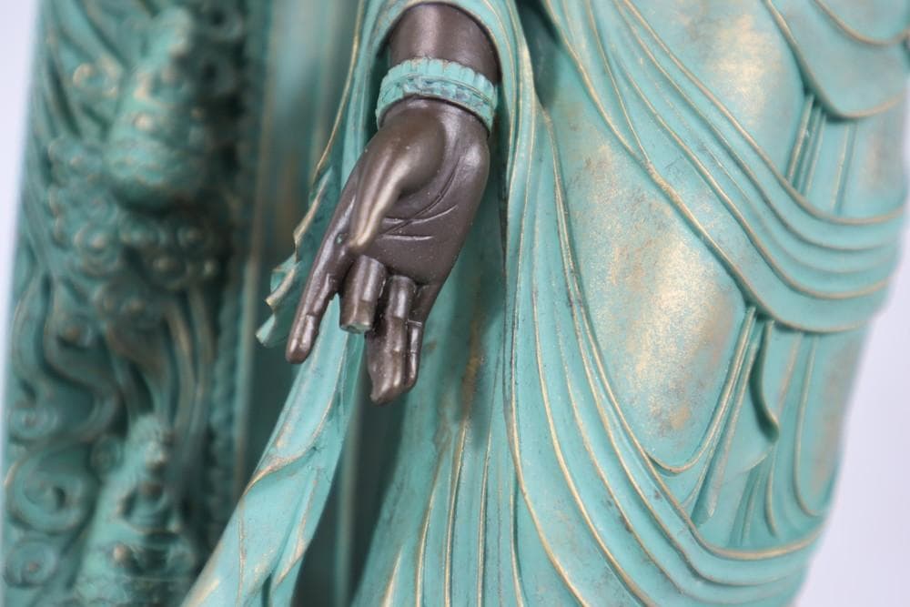 ◇葉森祥 仏教美術 国宝 十一面観音像 置物 仏像　06317