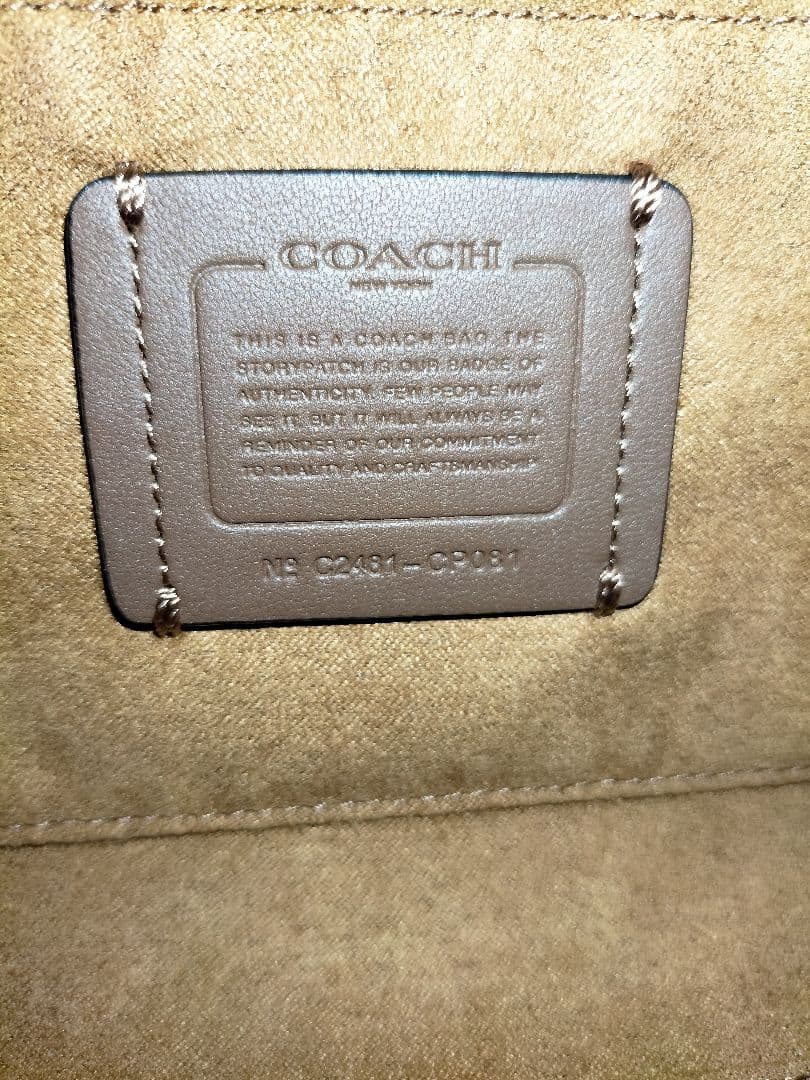 COACH アンドレア キャリーオール ブラック ショルダーバッグ