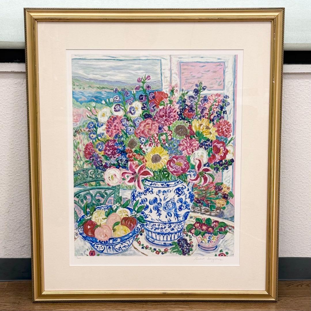 真作 レスリーセイヤー サンシドロ シルクスクリーン 直筆サイン入り