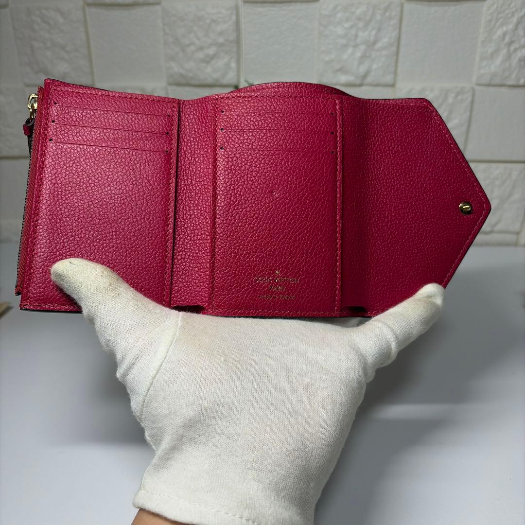 超美品 LOUIS VUITTON 三つ折り財布 アンプラント ヴィクトリーヌ