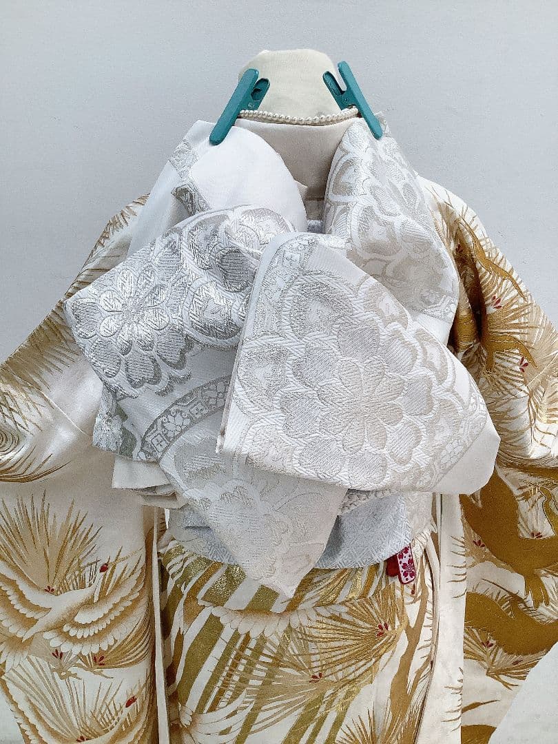 白古典地　上品な振袖フルセット