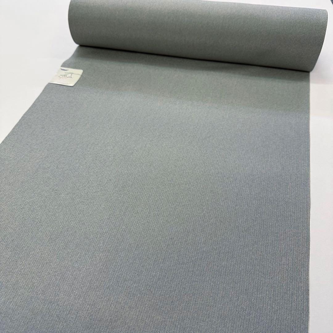 新品 東レ シルック 小紋 反物 江戸小紋 万筋 ブルーグレー