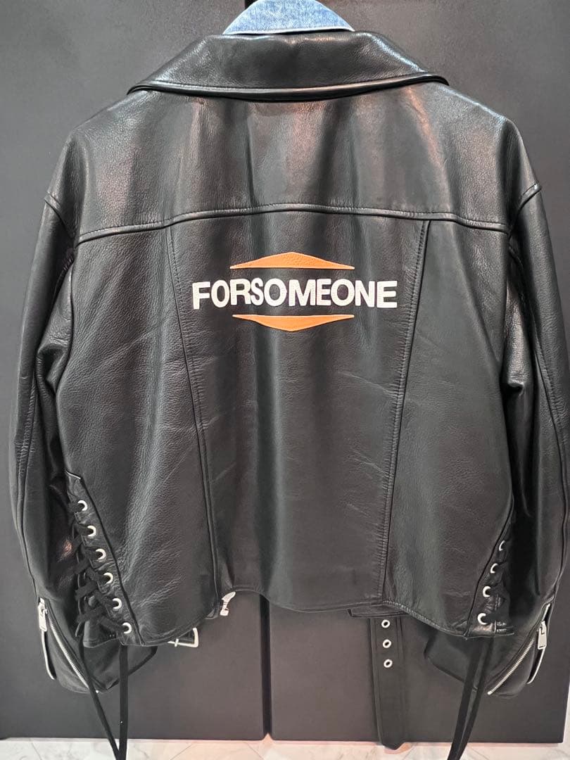 最終値下げ！！　FORSOMEONE ドッキングライダースジャケット 46
