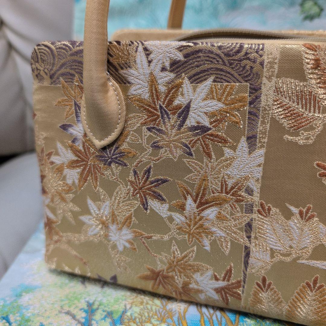 利休バック　和装バック　響創バック　正絹　超美品