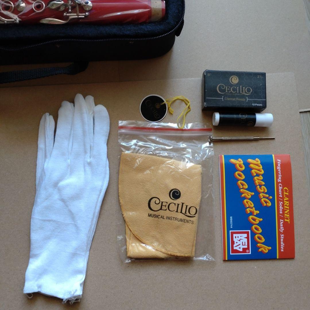 未使用【メンディーニ】クラリネット　レッド