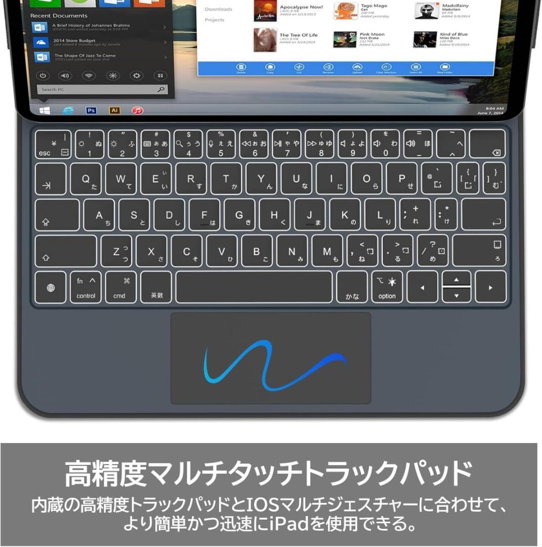 Bettdow【新型自動チャージ】マジックキーボード 2024 iPad Pro