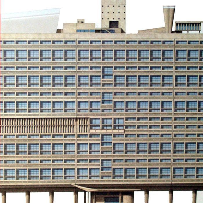 ユニテ ダビタシオン マルセイユ/ル コルビジェ/ポスター