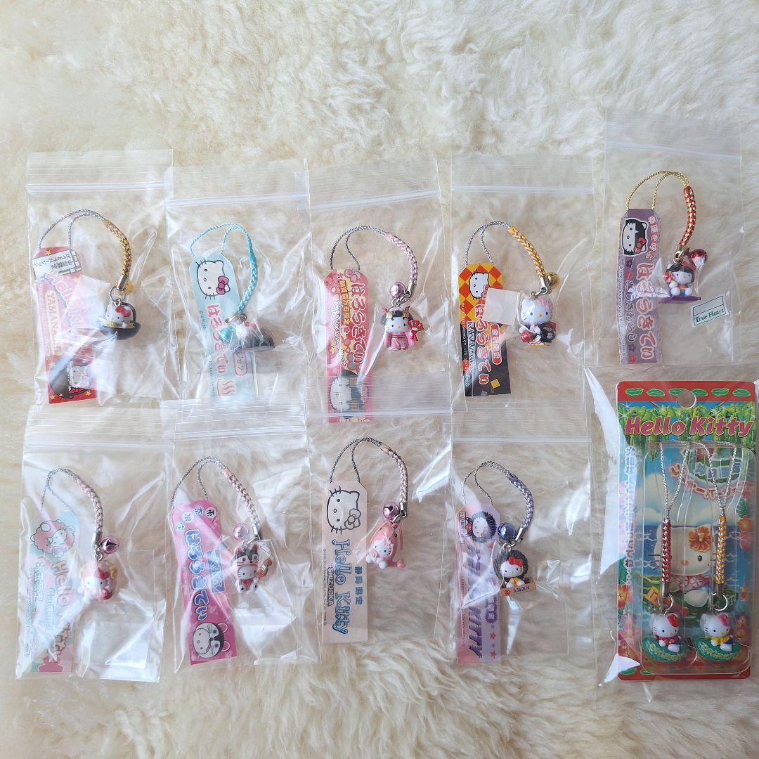 SALE　キティちゃん ご当地 根付け　ストラップ キーホルダー 60個