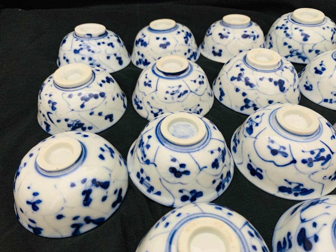 猫叉専用　古伊万里染付　なずな文 煎茶7客 染付なつな文　汲出し