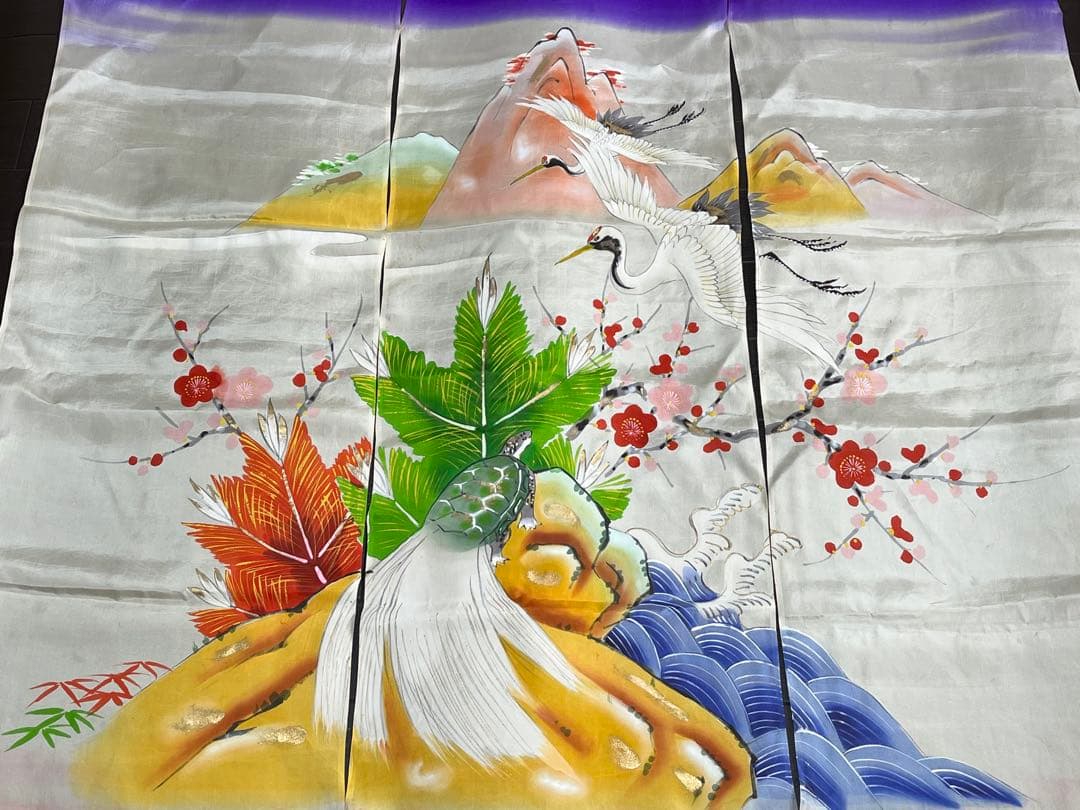 加賀のれん　花嫁のれん　郷土　亀と鶴　5