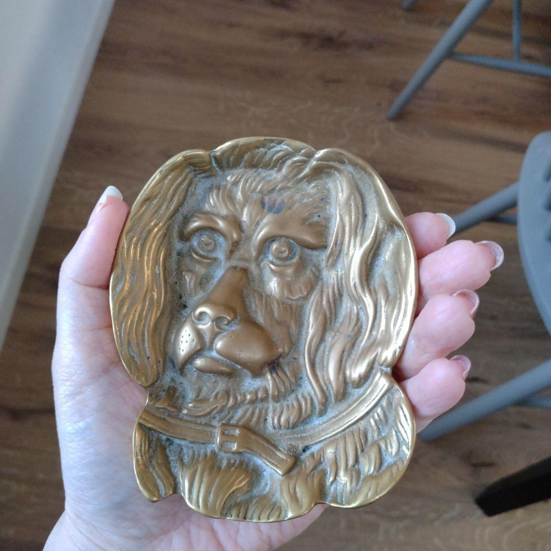 【D】犬のトレイ/アスティエ・ブロカント/フランスアンティーク