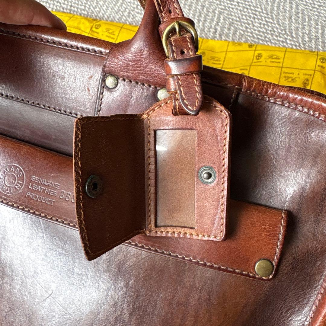 フェリージ　8637/3 ネイビー　オールレザー