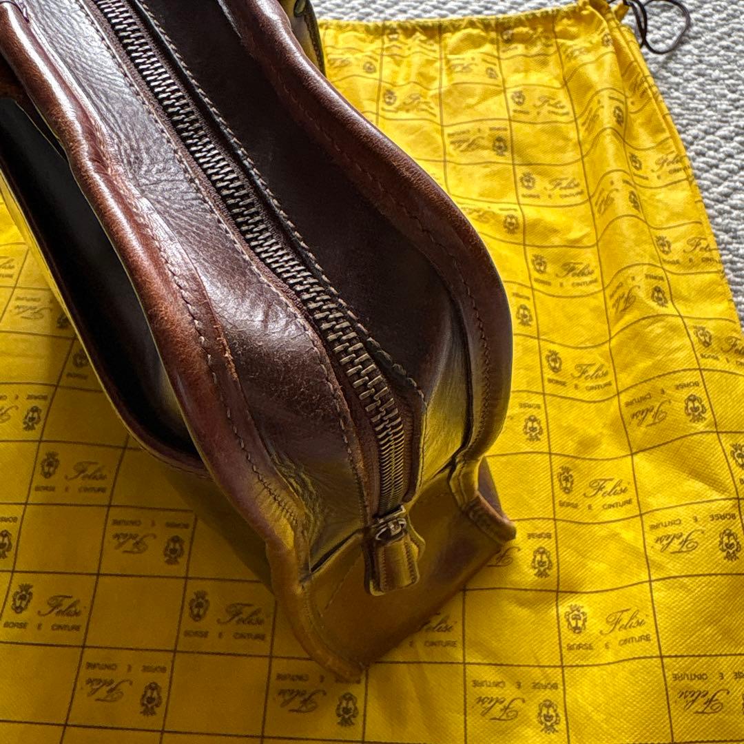 フェリージ　8637/3 ネイビー　オールレザー