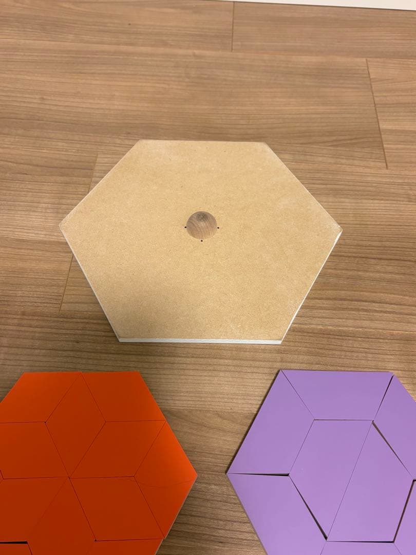 童具館　ケルンモザイク45 六角セット　パターンボード45六角