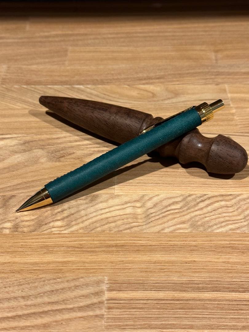 (フォロー割20%OFF)革軸シャーペン プエブロ 加藤金属 KATO202