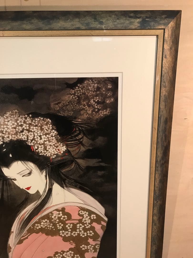 天野喜孝　「桜姫」　ミクスドメディア　直筆サイン・エディション・作品証明書有り