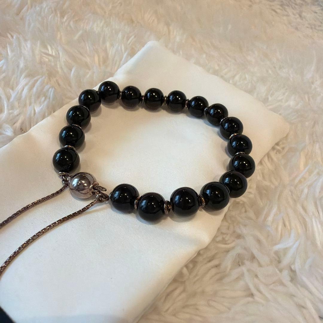 GUCCI グッチ　ブレスレット アクセサリー　ブラック GUCCI刻印