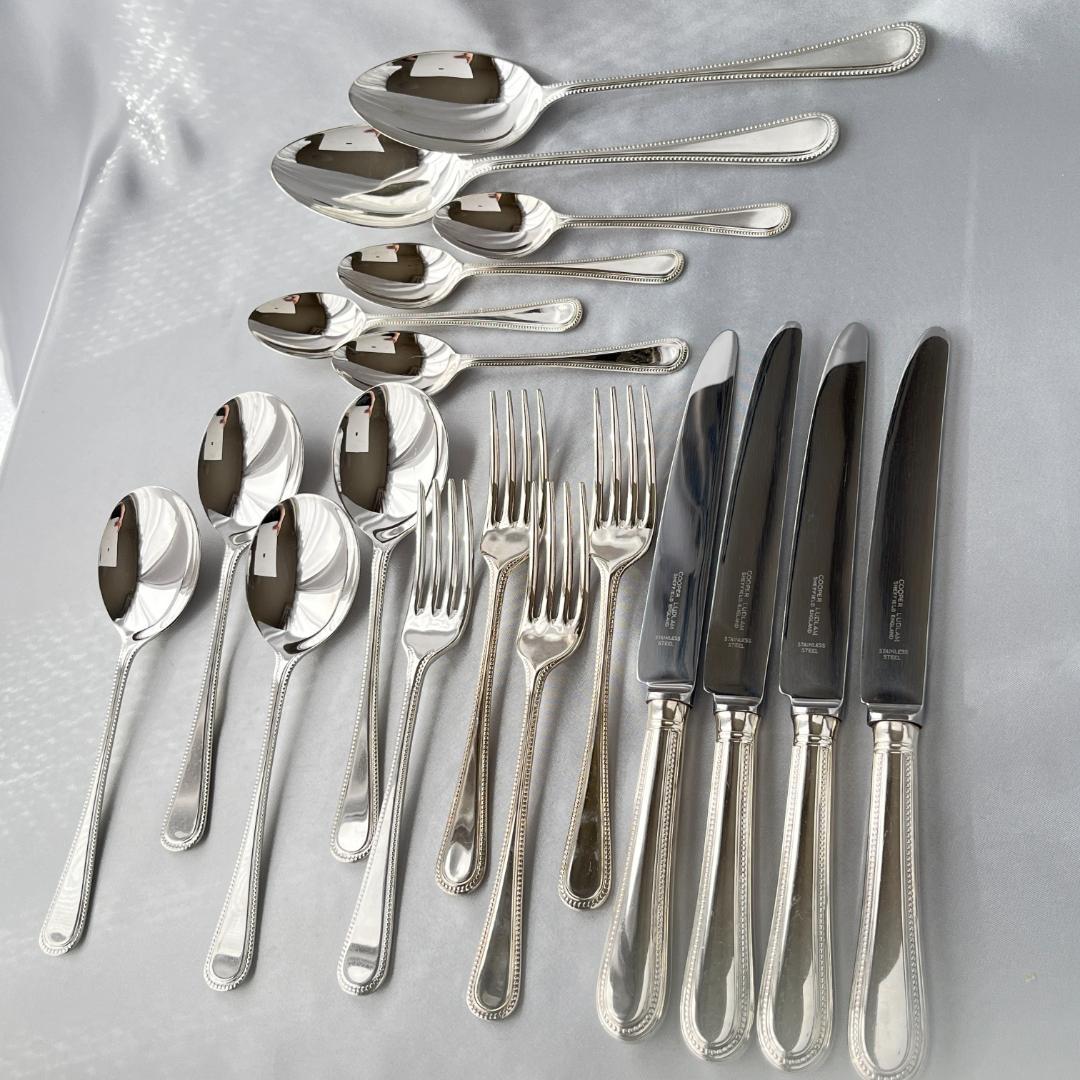 【Cooper Ludlam】パールのディナーセット 4名用18本組