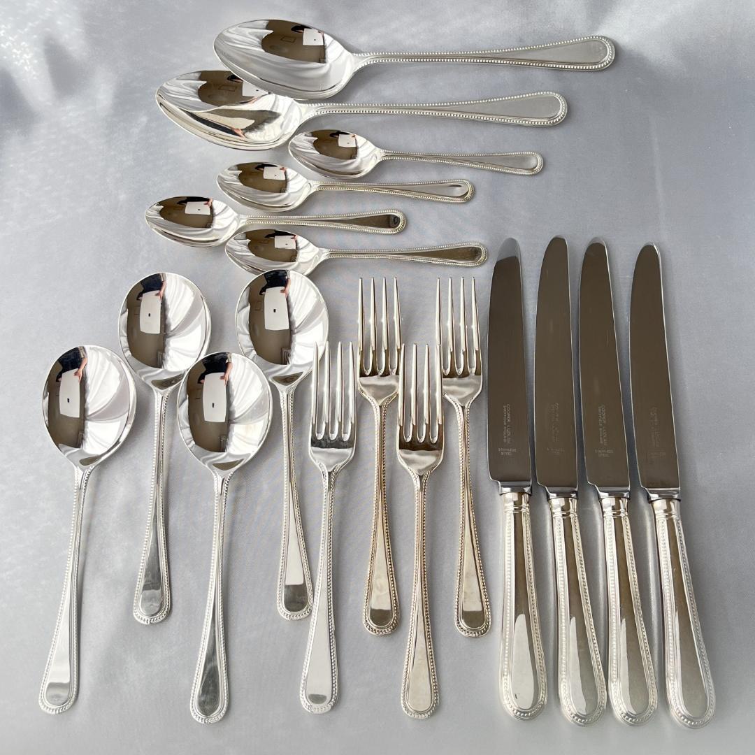 【Cooper Ludlam】パールのディナーセット 4名用18本組