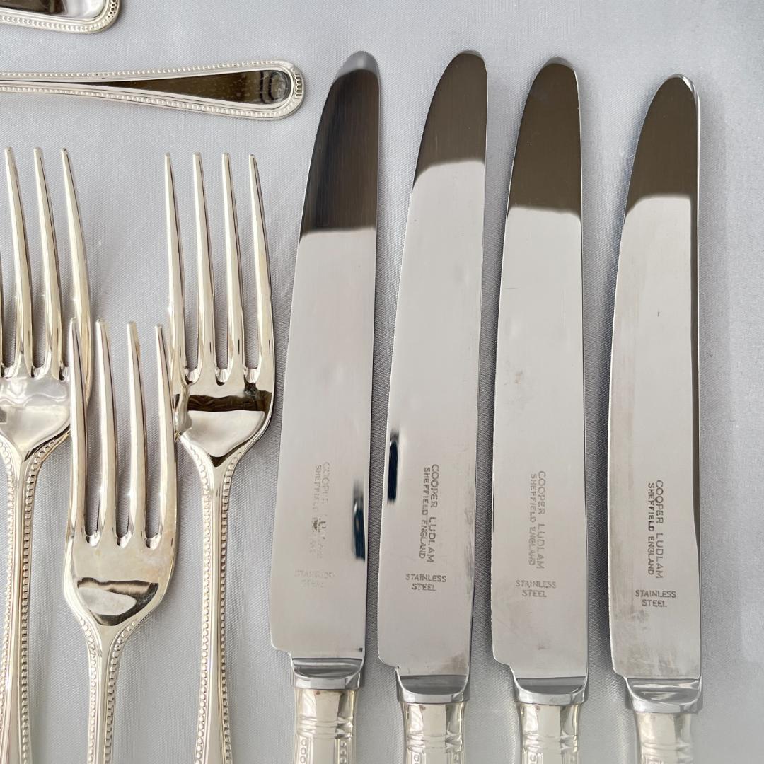 【Cooper Ludlam】パールのディナーセット 4名用18本組