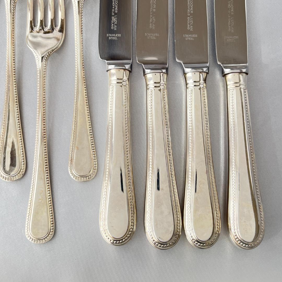 【Cooper Ludlam】パールのディナーセット 4名用18本組