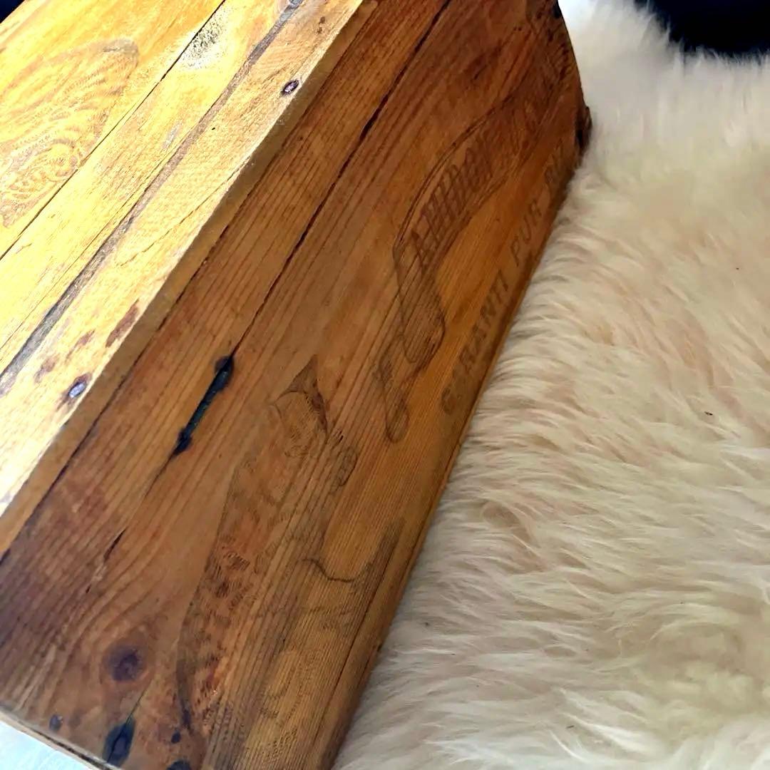 フランスアンティーク猫の木箱　フランスアンティーク猫の箱