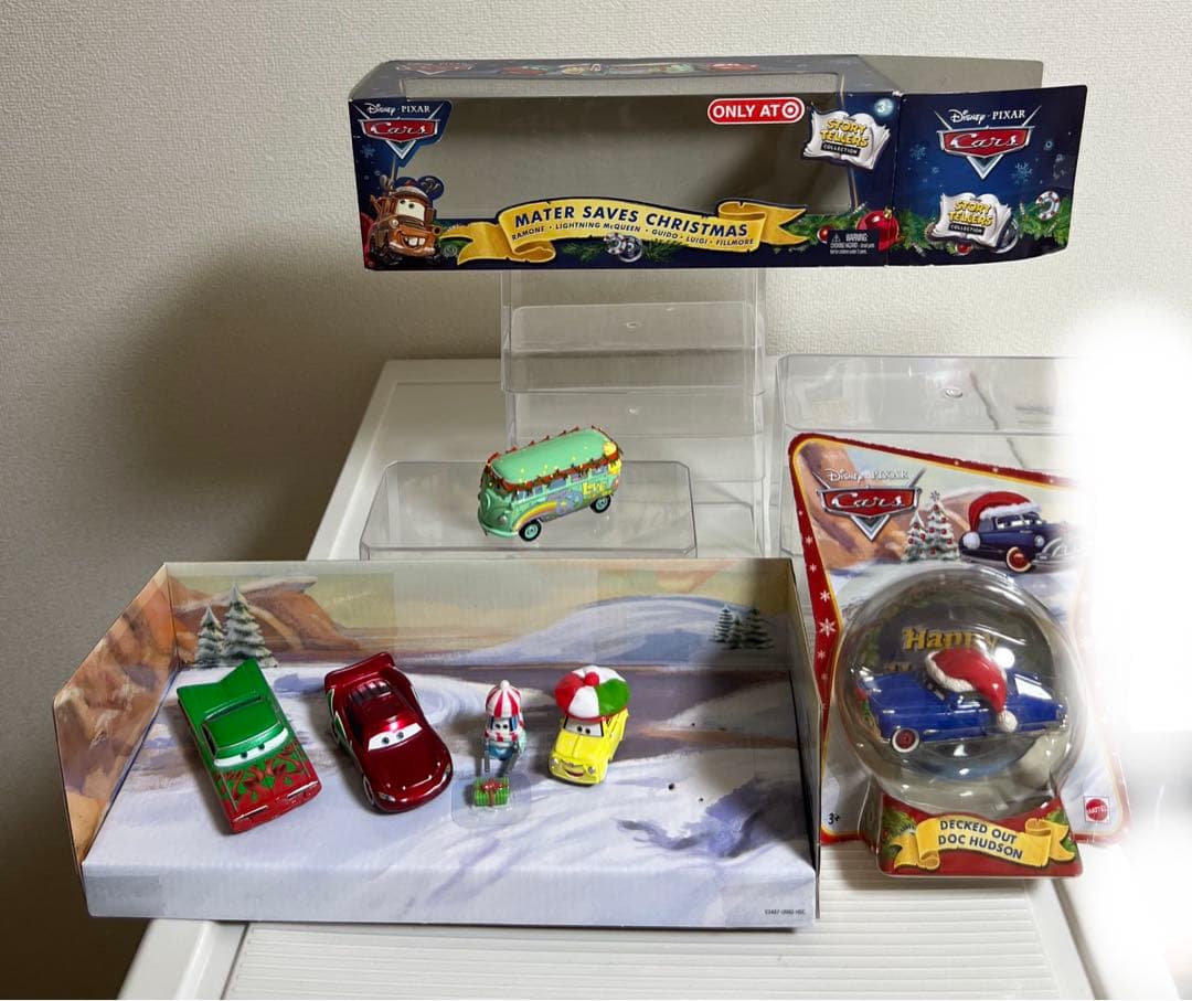 カーズ、ミニカー（マテル）クリスマス、ドック・ハドソン、ルイージ