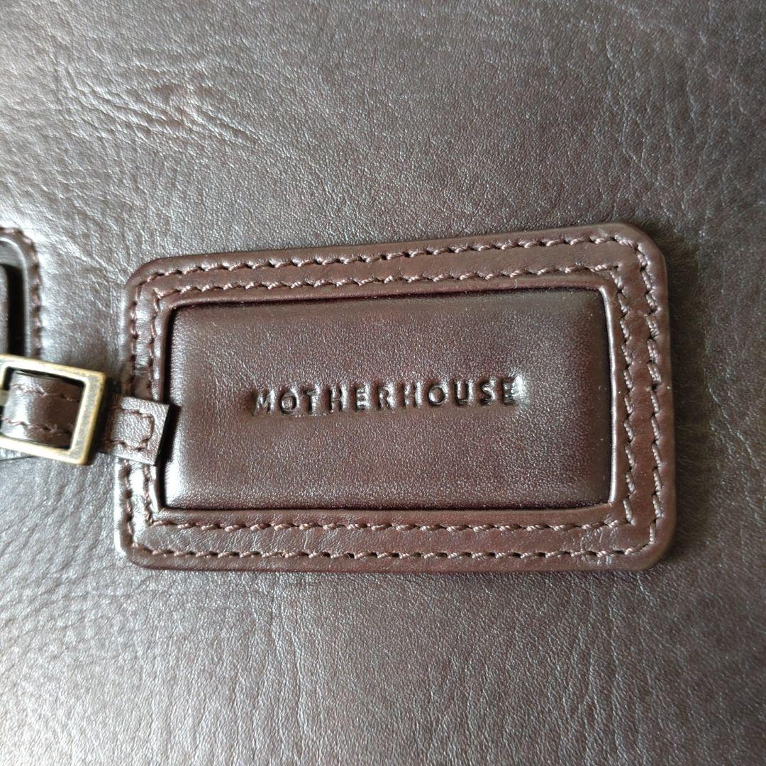 MOTHERHOUSEダークブラウン レザー ビジネスバッグ
