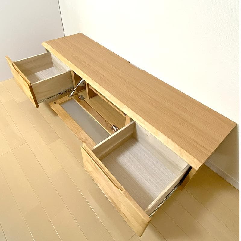 ニトリ テレビ台 ローボードNアルナス 150 天然木 ライトブラウン