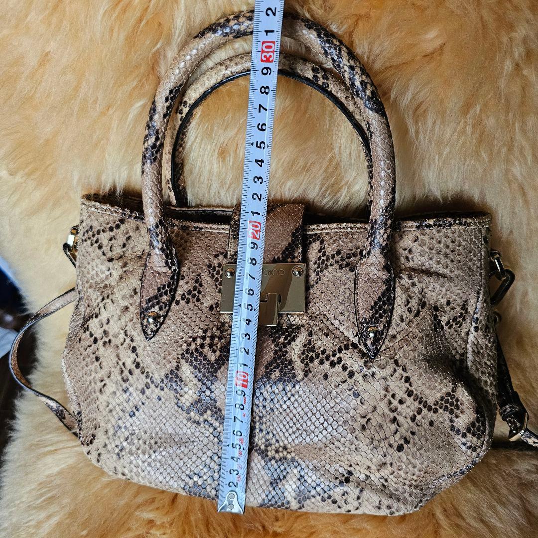 ★JIMMY CHOO ★ジミーチュウ パイソン革　２way　バック　極美品