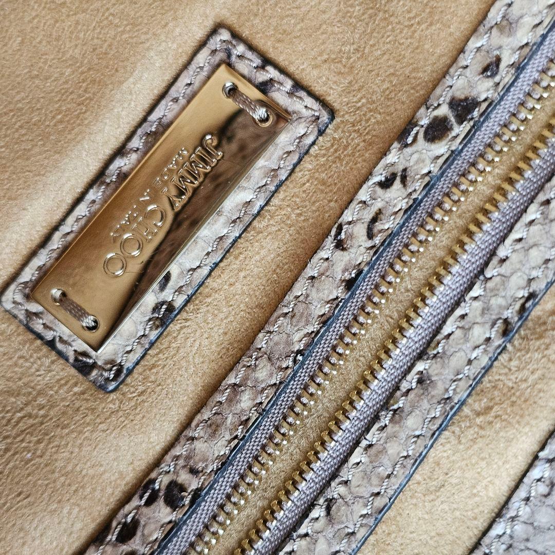 ★JIMMY CHOO ★ジミーチュウ パイソン革　２way　バック　極美品