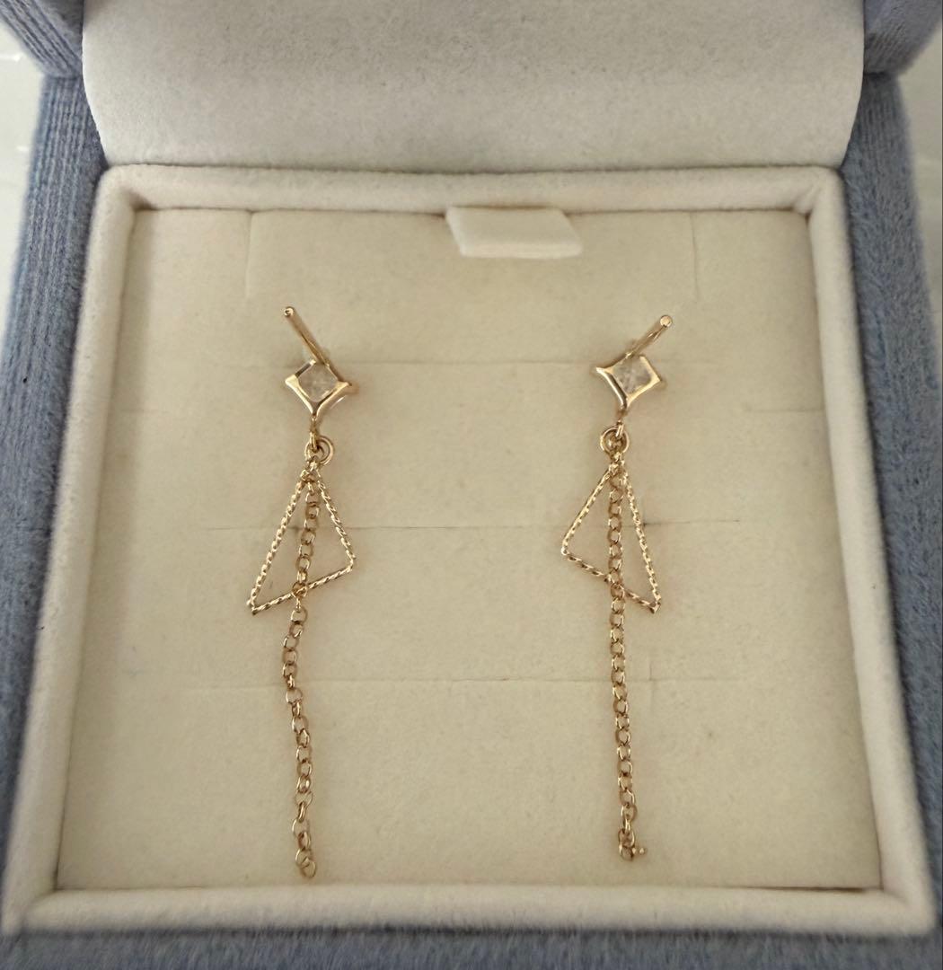 【新品・未使用】ジュエリーTSUTSUMI K10イエローゴールド　ピアス