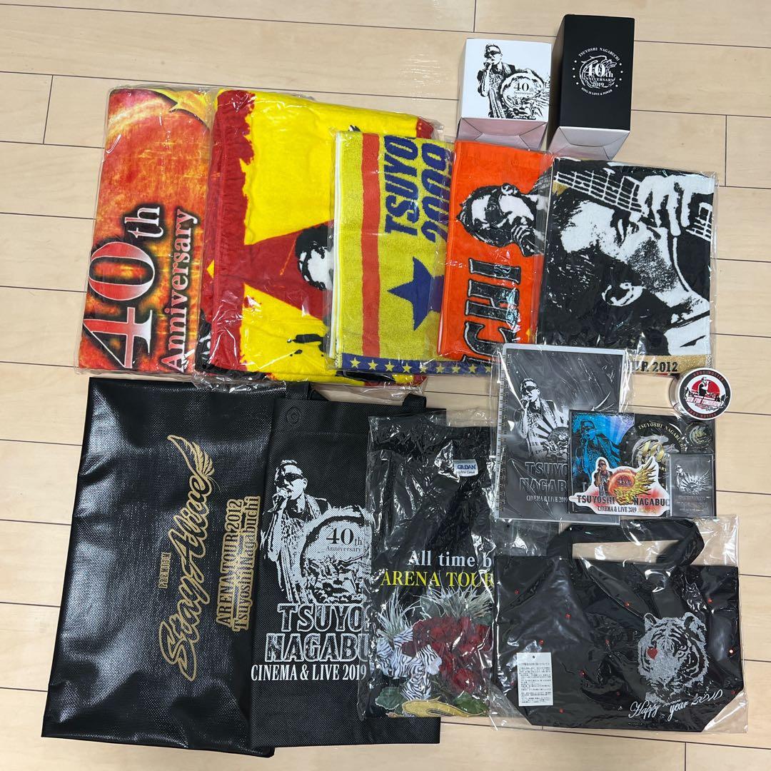 長渕剛ライブグッズセット タオル バッグ タンブラー マグカップ ノートTシャツ