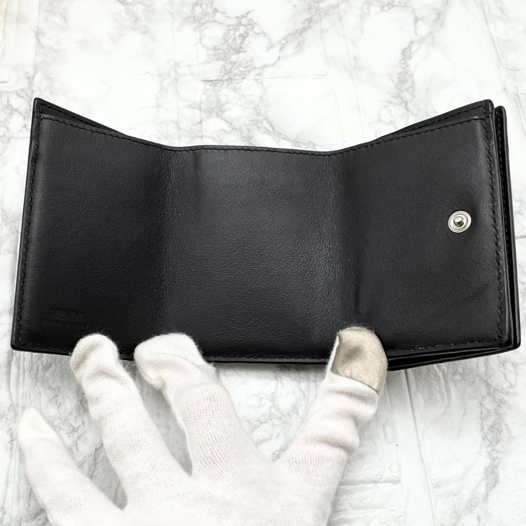 極美品✨️FENDI フェンディ 三つ折り財布 ズッカ レザー PVC 総柄