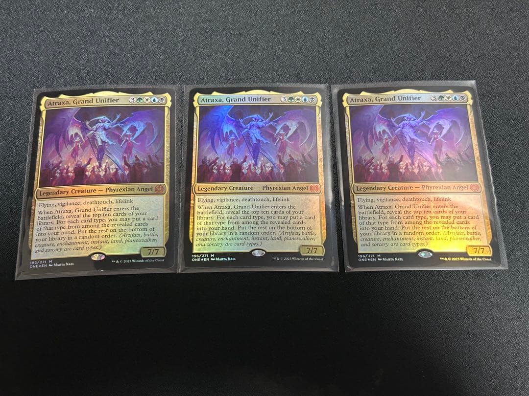偉大なる統一者、アトラクサ　英語　Foil 3枚セット　mtg